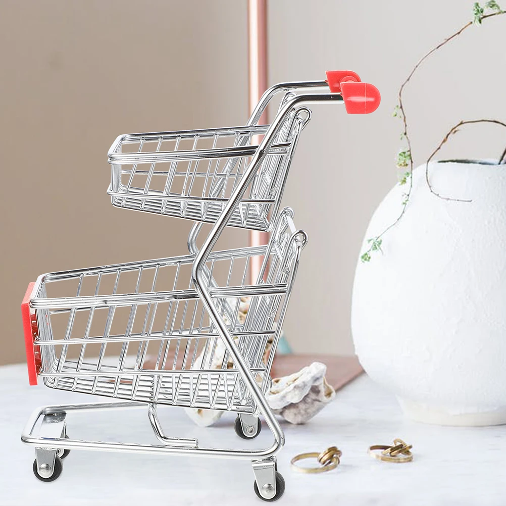 2pcs Mini Shopping Cart Household Child Wrought Iron Trolley Toy Carts Wheels Desk Decor Storage Kitchen Office Gifts
2pcs Mini Shopping Cart Household Child Wrought Iron Trolley Toy Carts Wheels Desk Decor Storage Kitchen Office Gifts