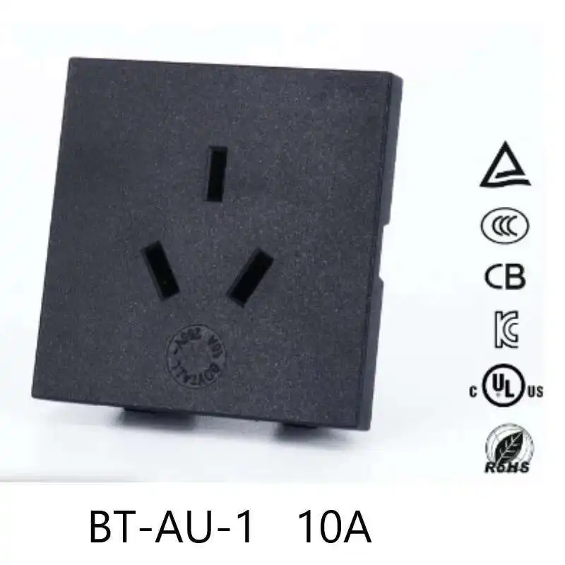 BT-AU 250V 50Cm Square 10A Australian Standard Power AC 3 Hole Cassette Socket Module
BT-AU 250V 50Cm Square 10A Australian Standard Power AC 3 Hole Cassette Socket Module