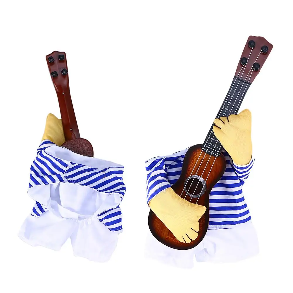 Puppy Pet Guitarist Transformed Outfit Playing Dog Costume with Toy Dogs Costumes Baby
Puppy Pet Guitarist Transformed Outfit Playing Dog Costume with Toy Dogs Costumes Baby