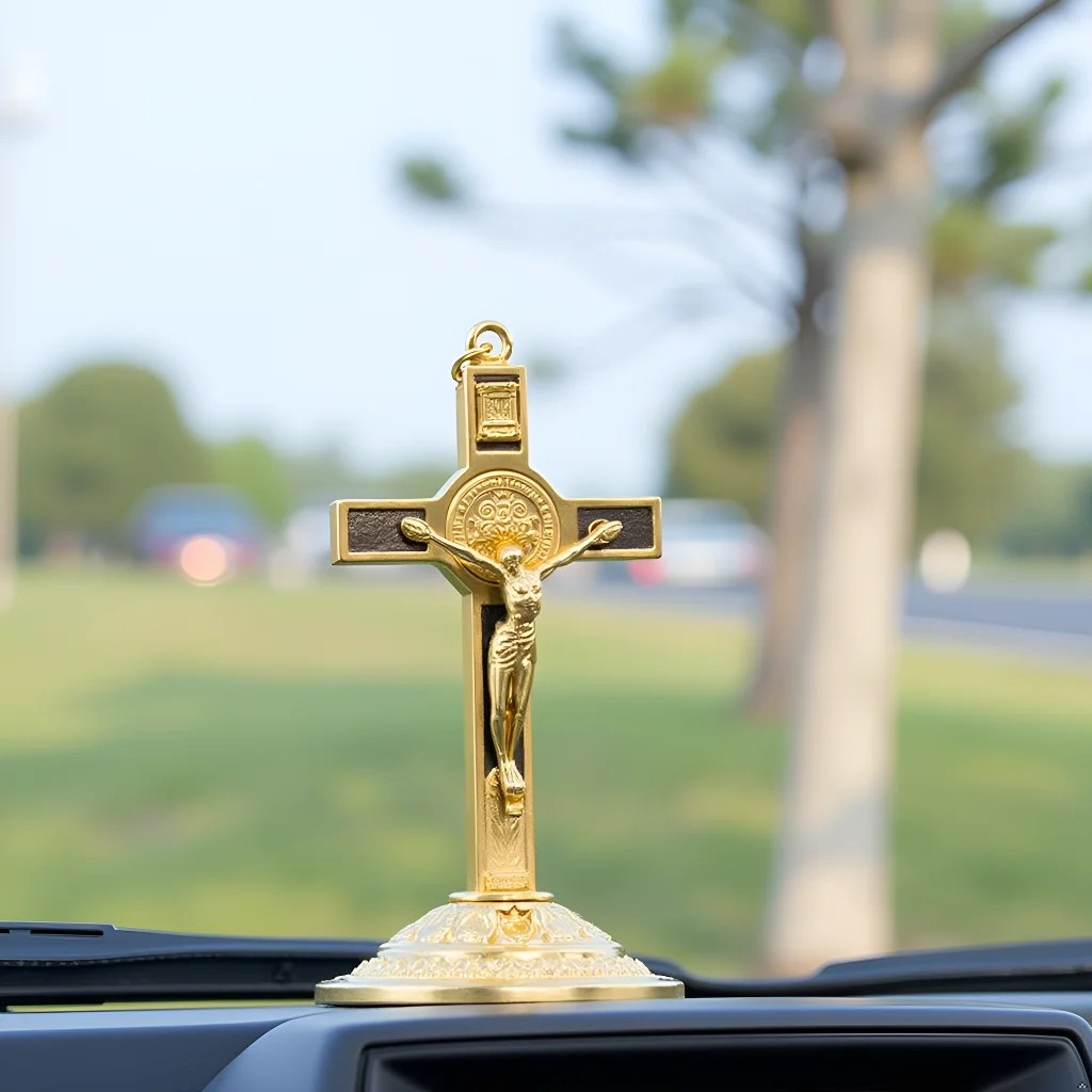 HTISOK Catholic Saint Benedict Cross Gold/Silver Plated Alloy Craft with Base for Home Church Spiritual Gift Religious Decor
HTISOK Catholic Saint Benedict Cross Gold/Silver Plated Alloy Craft with Base for Home Church Spiritual Gift Religious Decor