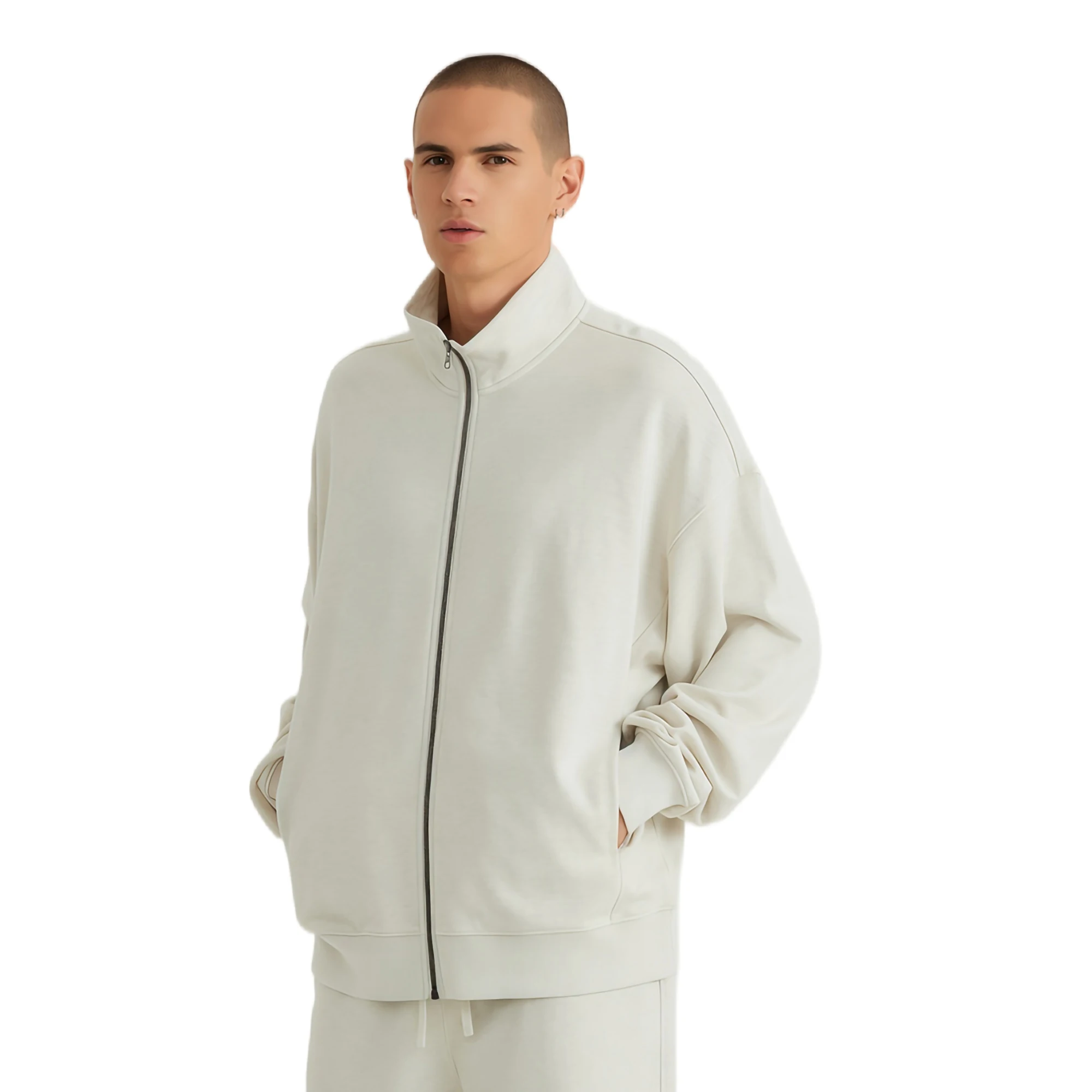 UNITE TOUD Men's 430GSM Looped Micro Velvet Stand Collar Zip Cardigan Oversize 56% Cotton Casual Streetwear Autumn Winter
UNITE TOUD Men's 430GSM Looped Micro Velvet Stand Collar Zip Cardigan Oversize 56% Cotton Casual Streetwear Autumn Winter