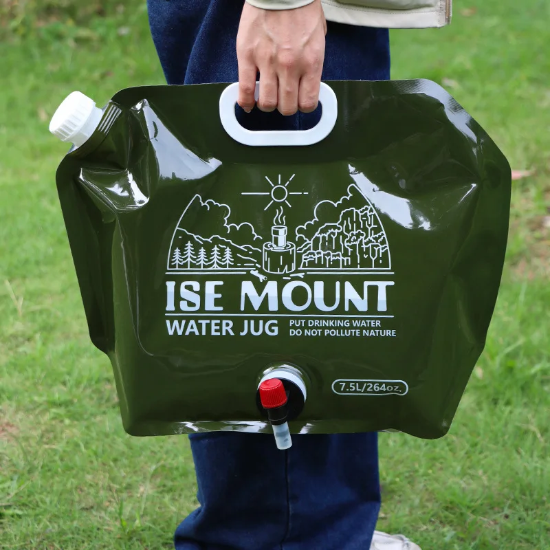 Outdoor 7.5L Folding Water Storage Bag, Large Capacity Plastic Bucket with Valve, Camping Supplies, Portable Portable Water Bag
Outdoor 7.5L Folding Water Storage Bag, Large Capacity Plastic Bucket with Valve, Camping Supplies, Portable Portable Water Bag