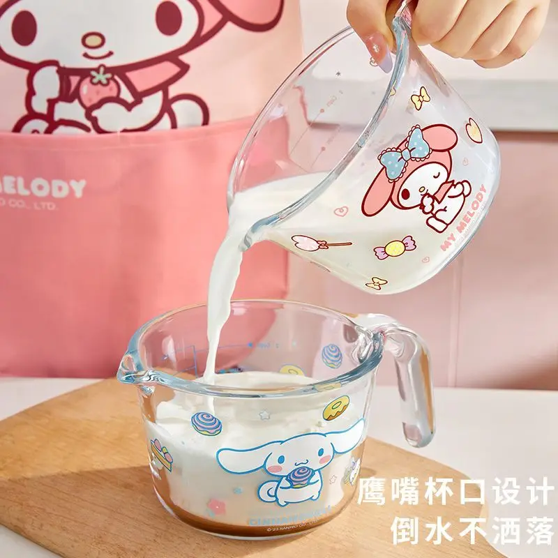 My Melody Hello Kitty Cinnamoroll Glass Measuring Cup, Heat-Resistant Baking Milk Cup with Ml Scale, Cute Kitchen Tool Gift
My Melody Hello Kitty Cinnamoroll Glass Measuring Cup, Heat-Resistant Baking Milk Cup with Ml Scale, Cute Kitchen Tool Gift