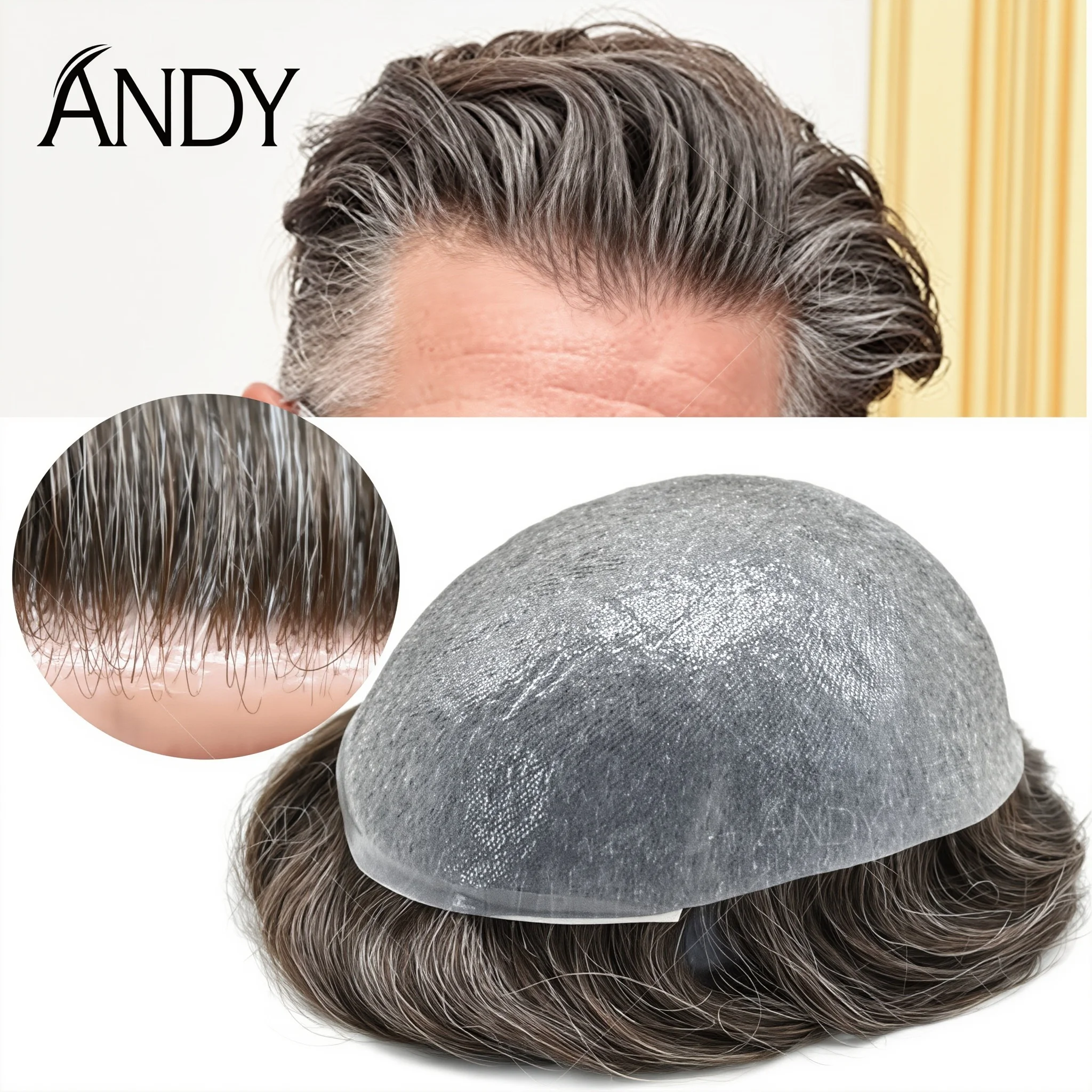 Thin Skin 0.10mm Natural Hair Men Toupee Human Hair Men Wig Replacement Systems Hair Piece Prosthesis Capillary Hombre Male Wigs
Thin Skin 0.10mm Natural Hair Men Toupee Human Hair Men Wig Replacement Systems Hair Piece Prosthesis Capillary Hombre Male Wigs