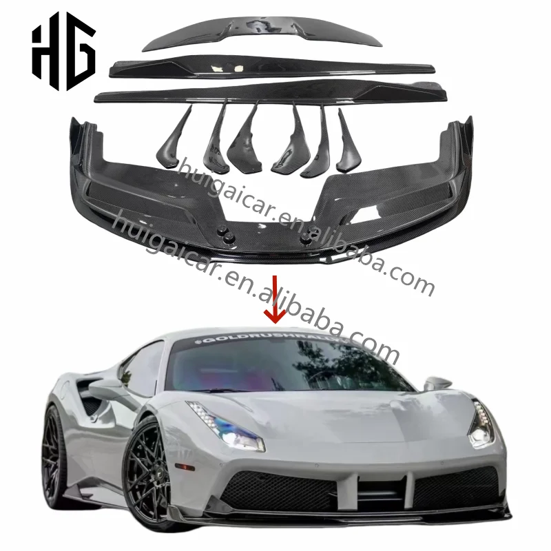 Wholesale Price V Style Carbon Fibre Side Skirts Body Kit for Ferrari 488 GTB Sports Turning Rear Diffuser Spoiler Car Parts
Wholesale Price V Style Carbon Fibre Side Skirts Body Kit for Ferrari 488 GTB Sports Turning Rear Diffuser Spoiler Car Parts