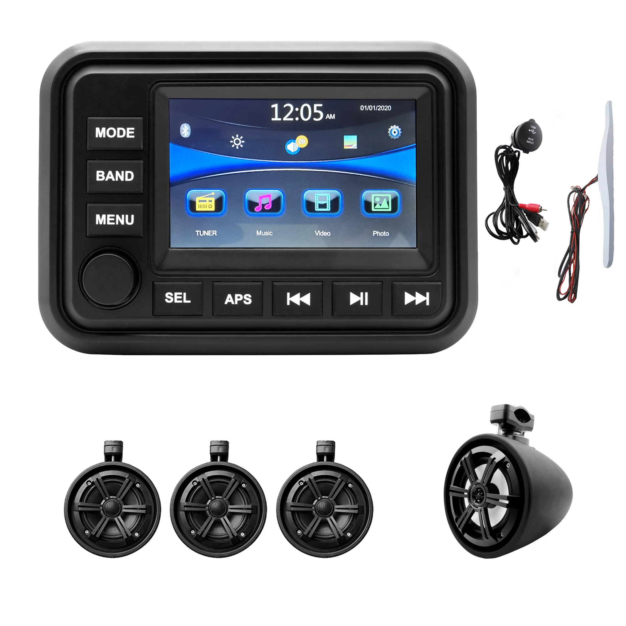HASDA водонепроницаемые морские 6,25-дюймовые подвесные колонки H-6108*4 + Bluetooth MP3-радио H-303A + USB-кабель даты + комплект антенны
HASDA водонепроницаемые морские 6,25-дюймовые подвесные колонки H-6108*4 + Bluetooth MP3-радио H-303A + USB-кабель даты + комплект антенны