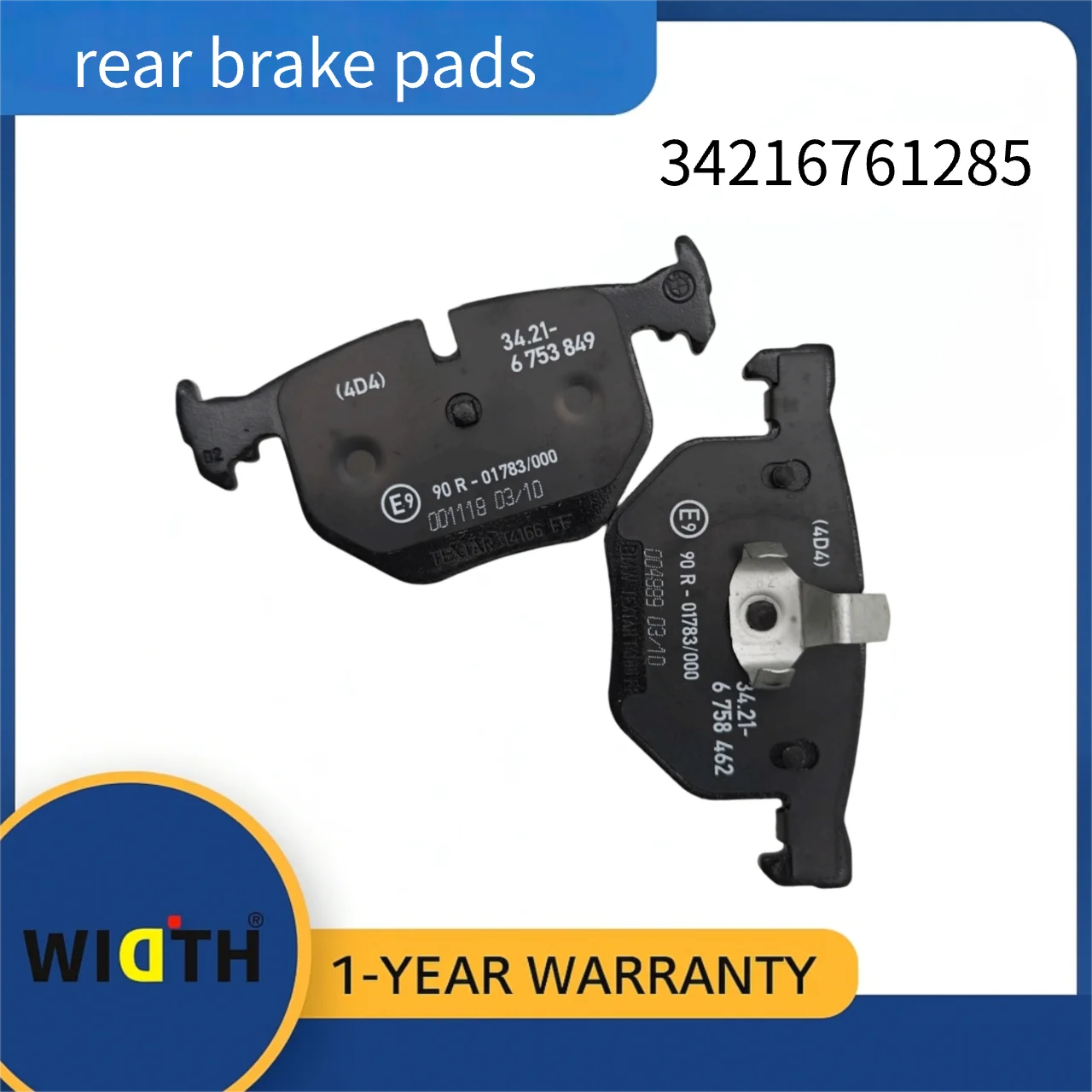 34216761285 34216758870 34216776937 34216753850 Rear Brake Pad Set (4 Pieces) for BMW 730Li 735Li 730i 735i 2001-2008
34216761285 34216758870 34216776937 34216753850 Rear Brake Pad Set (4 Pieces) for BMW 730Li 735Li 730i 735i 2001-2008