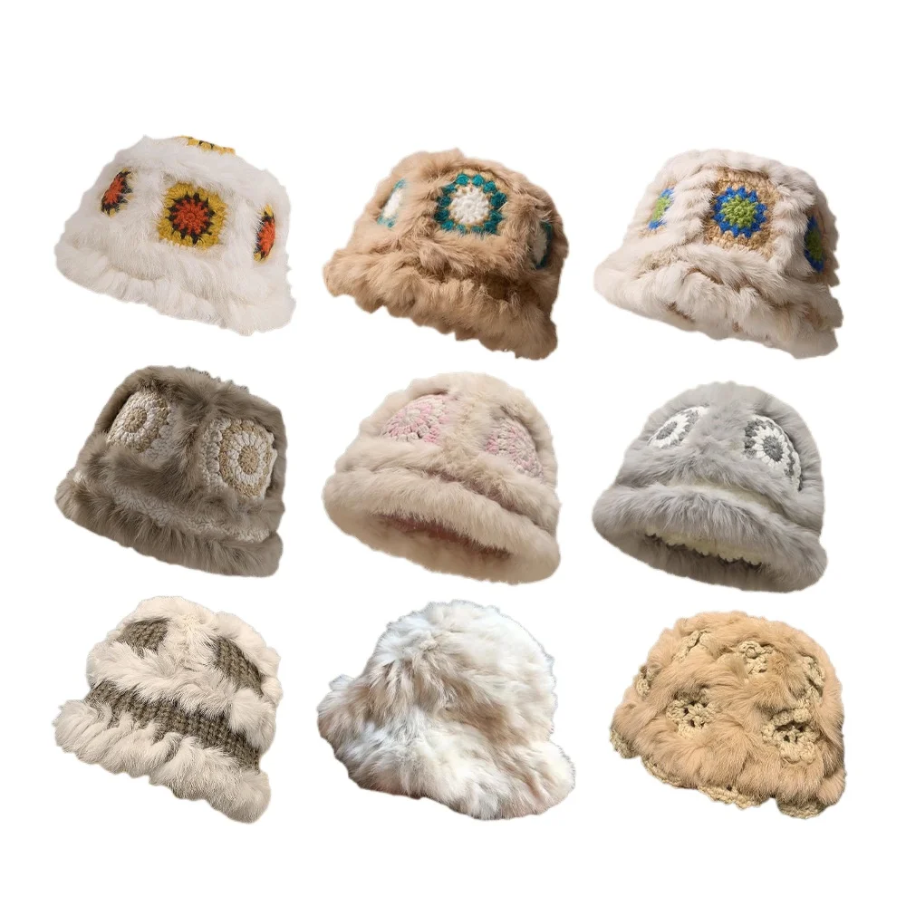 Cute Furry Rabbit Hair Lion Hat Women's Autumn and Winter Warm and Cold Plush Bucket Hat Versatile Basin Hat
Cute Furry Rabbit Hair Lion Hat Women's Autumn and Winter Warm and Cold Plush Bucket Hat Versatile Basin Hat