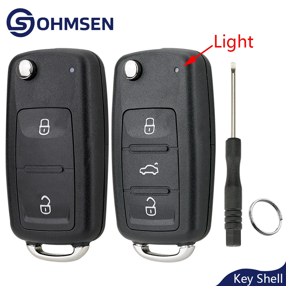 OHMSEN 2 / 3 Button Remote Car Flip Key Fob Case For VW Transporter T5 T6 Amarok Polo Golf MK6 Caddy Beetle Up Skoda Seat
OHMSEN 2 / 3 Button Remote Car Flip Key Fob Case For VW Transporter T5 T6 Amarok Polo Golf MK6 Caddy Beetle Up Skoda Seat