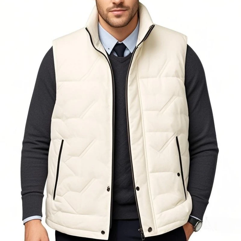 Зимний мужской утепленный жилет на флисовой подкладке с воротником-стойкой из овчины, парка без рукавов, куртка, зимний уличный ветрозащитный жилет
Зимний мужской утепленный жилет на флисовой подкладке с воротником-стойкой из овчины, парка без рукавов, куртка, зимний уличный ветрозащитный жилет