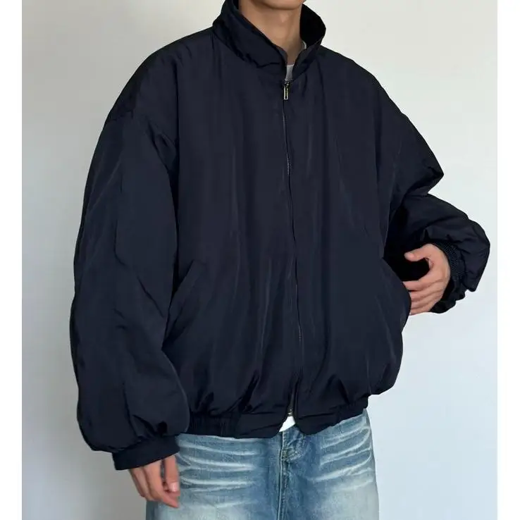 Winter Thickened Cotton Jacket Men's Loose Casual Stand Collar Warm Outerwear Trendy Polyester Fiber Inner Teenage Fashion
Winter Thickened Cotton Jacket Men's Loose Casual Stand Collar Warm Outerwear Trendy Polyester Fiber Inner Teenage Fashion