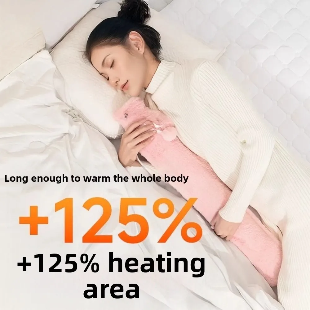 Extra Long Hot Water Bottle Leak-proof Removable Warm Water Bag with Plush Cover Anti-scalding Hand Warmers Autumn Winter
Extra Long Hot Water Bottle Leak-proof Removable Warm Water Bag with Plush Cover Anti-scalding Hand Warmers Autumn Winter