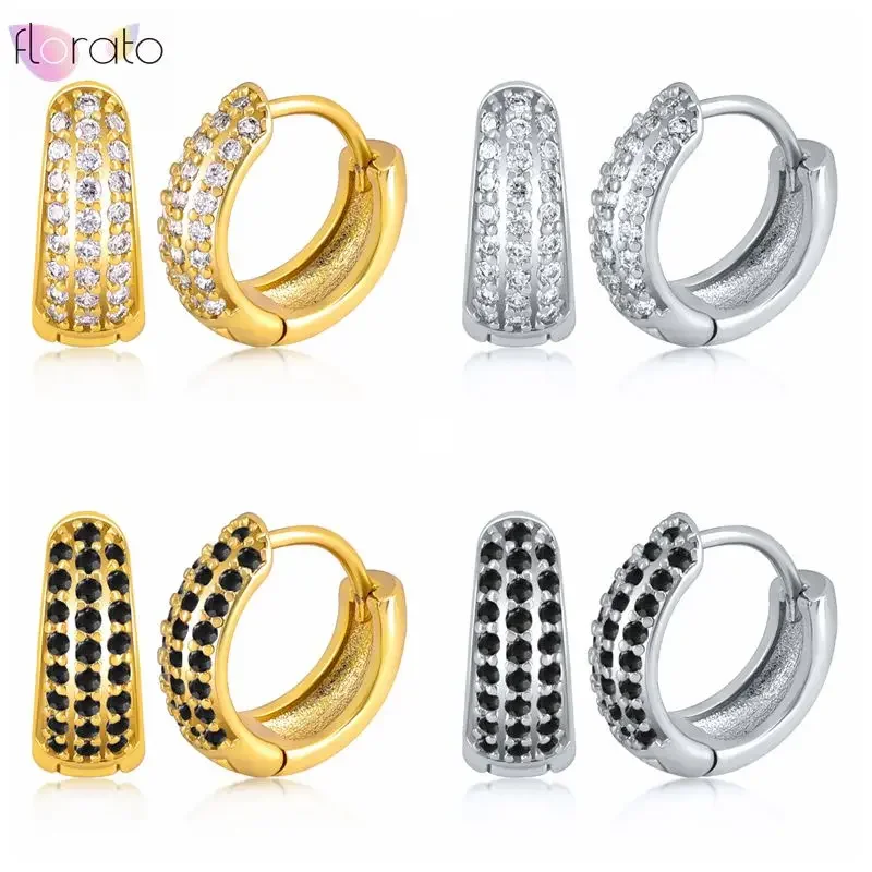 925 Sterling Silver Buckle INS Pave Zircon High Sense Light Luxury Hoop Earring for Women Shiny Geometric Circle Fashion Earring
925 Sterling Silver Buckle INS Pave Zircon High Sense Light Luxury Hoop Earring for Women Shiny Geometric Circle Fashion Earring