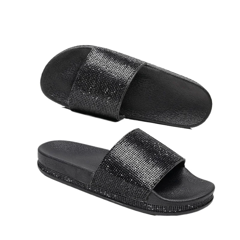 Women Shoes Outdoor Beach Slippers 2024 Summer Crystal Flat Ladies Casual Flip Flops Rhinestone Luxury Glitter Platform Slippers
Women Shoes Outdoor Beach Slippers 2024 Summer Crystal Flat Ladies Casual Flip Flops Rhinestone Luxury Glitter Platform Slippers
