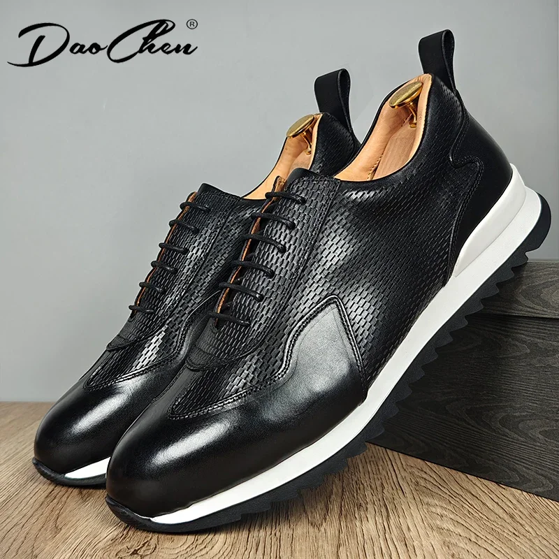 Luxury Brand Men's Sneakers Comfortable Breathable Jogging Genuine Leather Men Sports Shoes Lace Up Casual Formal Oxford Shoes
Luxury Brand Men's Sneakers Comfortable Breathable Jogging Genuine Leather Men Sports Shoes Lace Up Casual Formal Oxford Shoes