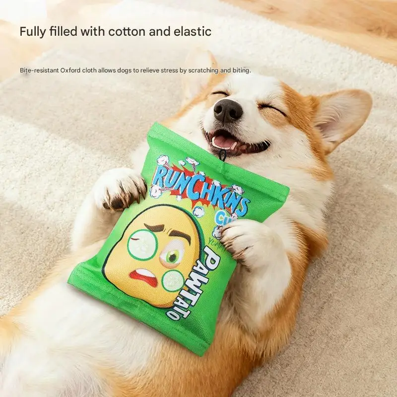 2PCS Squeaky Crinkle Chip Shape Dog Toy Bite Resistant Oxford Cloth Plush Filled Self-Play for Small Medium Dogs
2PCS Squeaky Crinkle Chip Shape Dog Toy Bite Resistant Oxford Cloth Plush Filled Self-Play for Small Medium Dogs