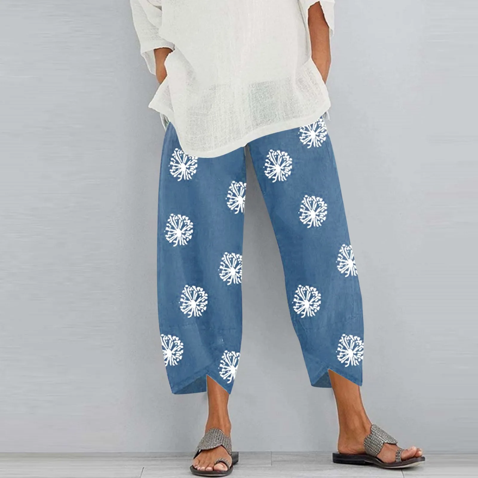 Women's Pamts Fashion Solid Color Simple Cotton Flax Elastic Long Pants Beach Leisure Trousers plus Size Sweat Pants Women
Women's Pamts Fashion Solid Color Simple Cotton Flax Elastic Long Pants Beach Leisure Trousers plus Size Sweat Pants Women