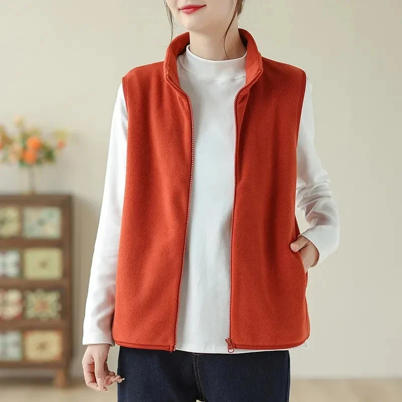 Korean Women Double-sided Velvet Vest Coat Autumn Winter Female Short Waistcoat Jackets Ladies Versatile Sleeveless Outerwear
Korean Women Double-sided Velvet Vest Coat Autumn Winter Female Short Waistcoat Jackets Ladies Versatile Sleeveless Outerwear