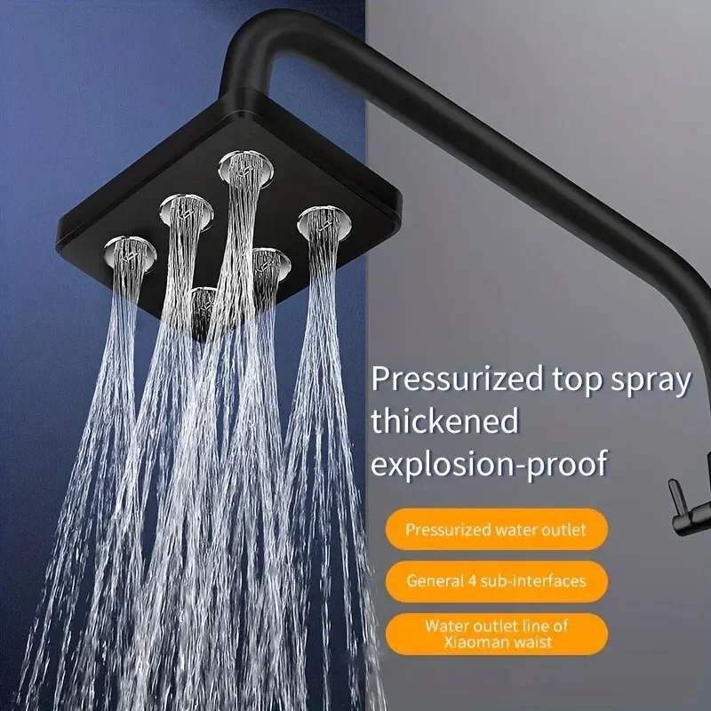 Supercharged Wall-Mounted Shower Head Rotatable Top Spray Shower Head Upgrade Your Bathroom Accessories
Supercharged Wall-Mounted Shower Head Rotatable Top Spray Shower Head Upgrade Your Bathroom Accessories