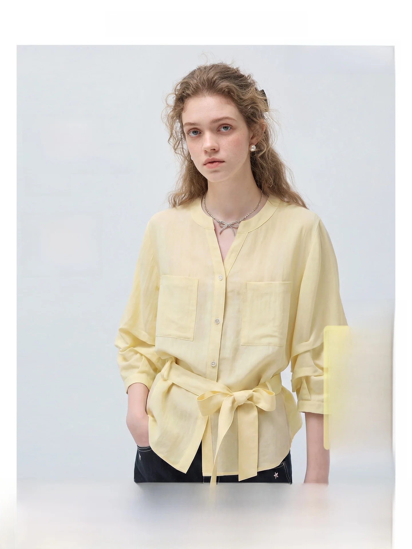 VEGA CHANG Linen Rayon Shirt Summer New Style Commute Style Women's Shirt Breathable Skin-friendly V-neck Seven-quarter Sleeve
VEGA CHANG Linen Rayon Shirt Summer New Style Commute Style Women's Shirt Breathable Skin-friendly V-neck Seven-quarter Sleeve
