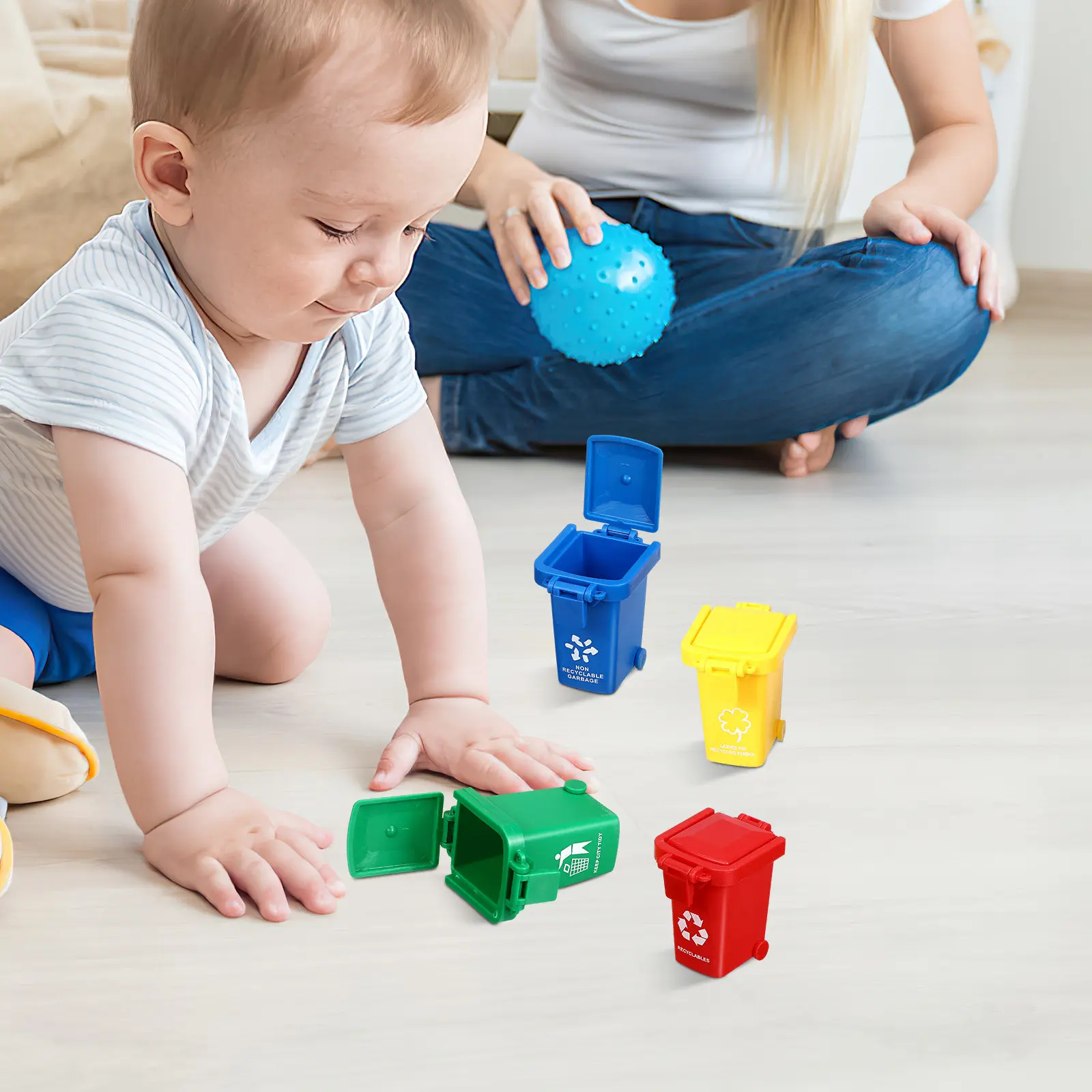 4Pcs Flip Lid Sliding Children Garbage Can Educational Plaything Early Learning Sorting Game Trash Classification Cognitive Tool
4Pcs Flip Lid Sliding Children Garbage Can Educational Plaything Early Learning Sorting Game Trash Classification Cognitive Tool