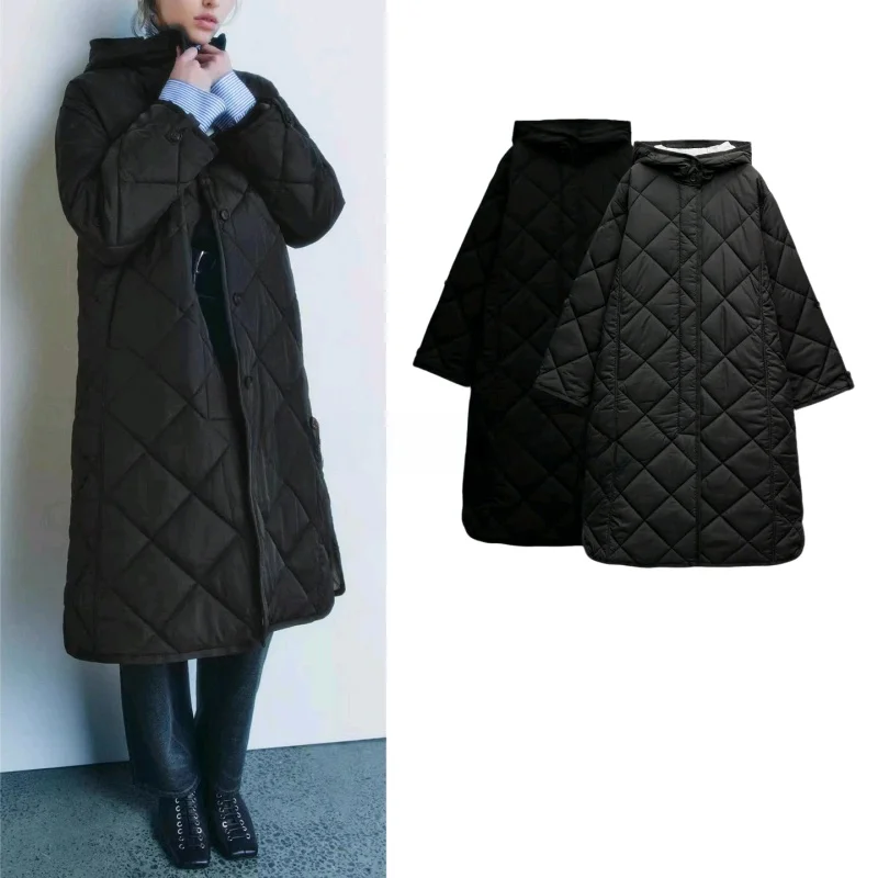 Новая зимняя женская простая куртка с длинными рукавами, капюшоном, ромбовидной строчкой, хлопковая, с боковыми разрезами, на молнии 2969263
Новая зимняя женская простая куртка с длинными рукавами, капюшоном, ромбовидной строчкой, хлопковая, с боковыми разрезами, на молнии 2969263