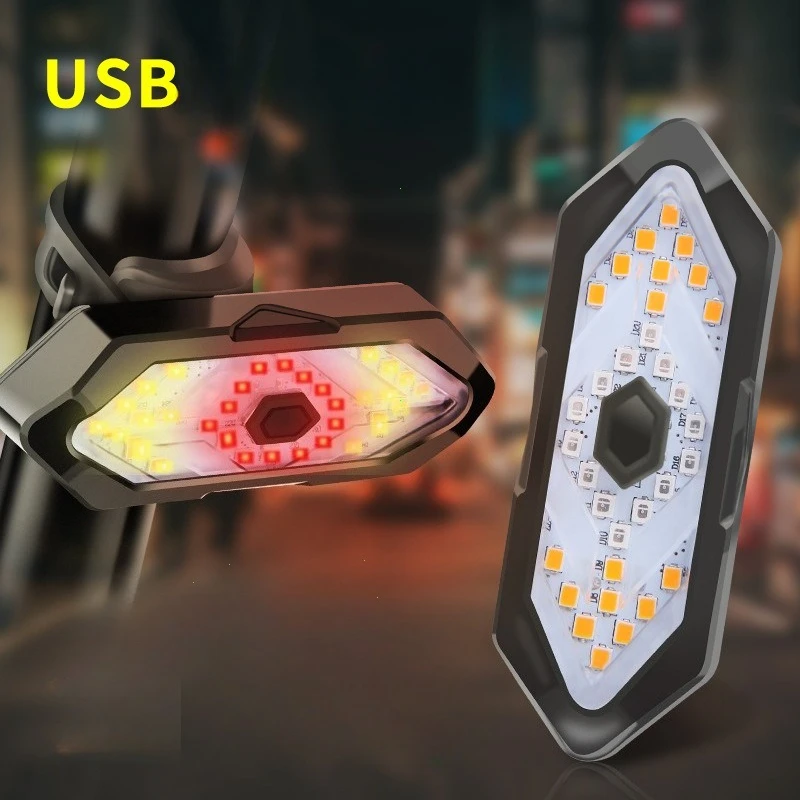 USB Bike Tail Light with Turn Signals Wireless Remote Control Led Bicycle Rear Light Rechargeable Safety Warning Lamp
USB Bike Tail Light with Turn Signals Wireless Remote Control Led Bicycle Rear Light Rechargeable Safety Warning Lamp