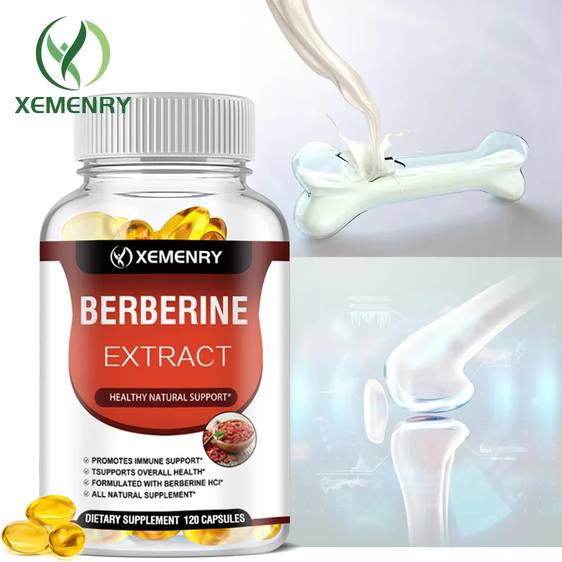 Berberine Capsules - Natural Vegetarian, Supports Heart and Bone Health, Immune System, Promotes Absorption, Antioxidant
Berberine Capsules - Natural Vegetarian, Supports Heart and Bone Health, Immune System, Promotes Absorption, Antioxidant