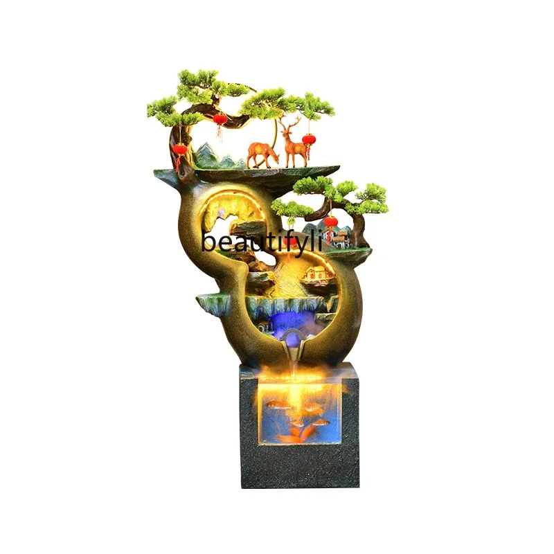 Chinese-Style Rockery Water Fish Tank Company Hotel Gourd Landscaping Circulating Water Make Money Floor Ornaments
Chinese-Style Rockery Water Fish Tank Company Hotel Gourd Landscaping Circulating Water Make Money Floor Ornaments
