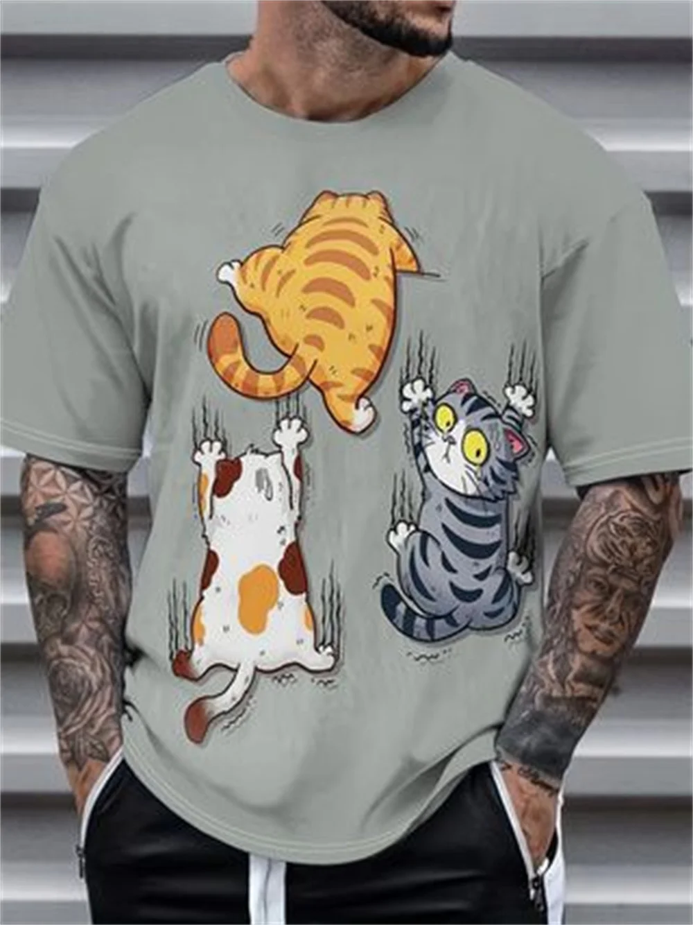2025 Summer Men T-Shirt Cartoon Anime Animal 3d Printing T-Shirt Men Retro Street Short Sleeved Casual Fashion Men Clothing Top
2025 Summer Men T-Shirt Cartoon Anime Animal 3d Printing T-Shirt Men Retro Street Short Sleeved Casual Fashion Men Clothing Top