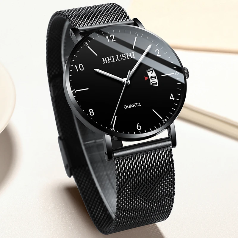 BELUSHI New Business Watches Mens 2023 Fashion Stainless Steel Mesh Strap Quartz Clocks Waterproof Luxury Luminous Wristwatch
BELUSHI New Business Watches Mens 2023 Fashion Stainless Steel Mesh Strap Quartz Clocks Waterproof Luxury Luminous Wristwatch