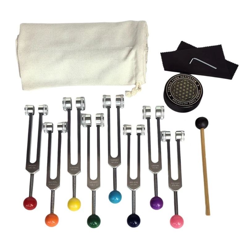 Chakra Tuning Fork Set for Healing, Tuning Forks with Tuning Fork Activator for Healing,Sound Therapy,Keep Body
Chakra Tuning Fork Set for Healing, Tuning Forks with Tuning Fork Activator for Healing,Sound Therapy,Keep Body