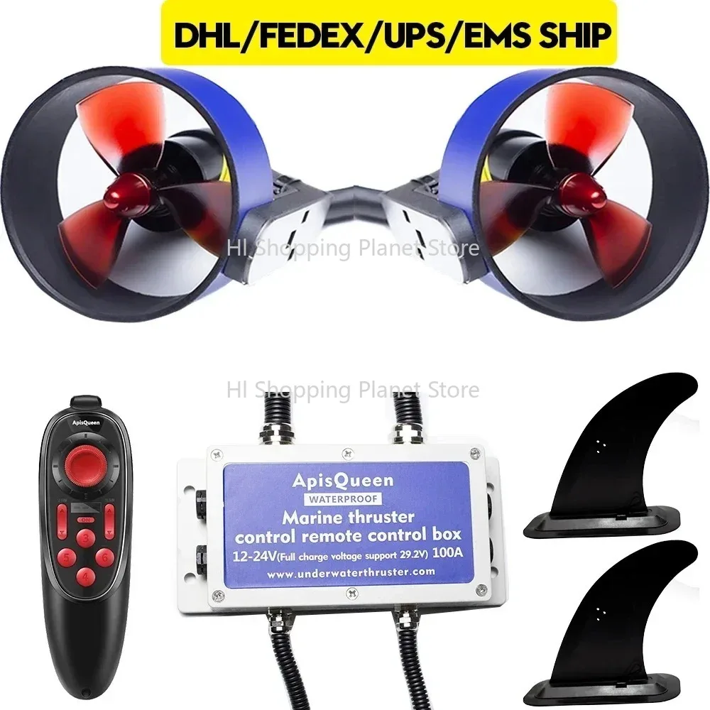 ApisQueen U5 12-24V Underwater Thruster 5Kg Thrust Propeller Propulsion With Bi-Directional ESC For Boat ROV Paddle Board
ApisQueen U5 12-24V Underwater Thruster 5Kg Thrust Propeller Propulsion With Bi-Directional ESC For Boat ROV Paddle Board
