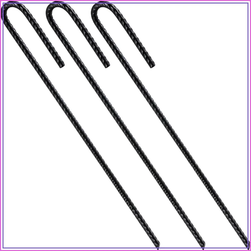 Extra Heavy Duty 12" x 1/4" Rust Proof Coated Steel Ground Anchors for Garden, Tent, Trampoline (10pcs, J-Hook)
Extra Heavy Duty 12" x 1/4" Rust Proof Coated Steel Ground Anchors for Garden, Tent, Trampoline (10pcs, J-Hook)