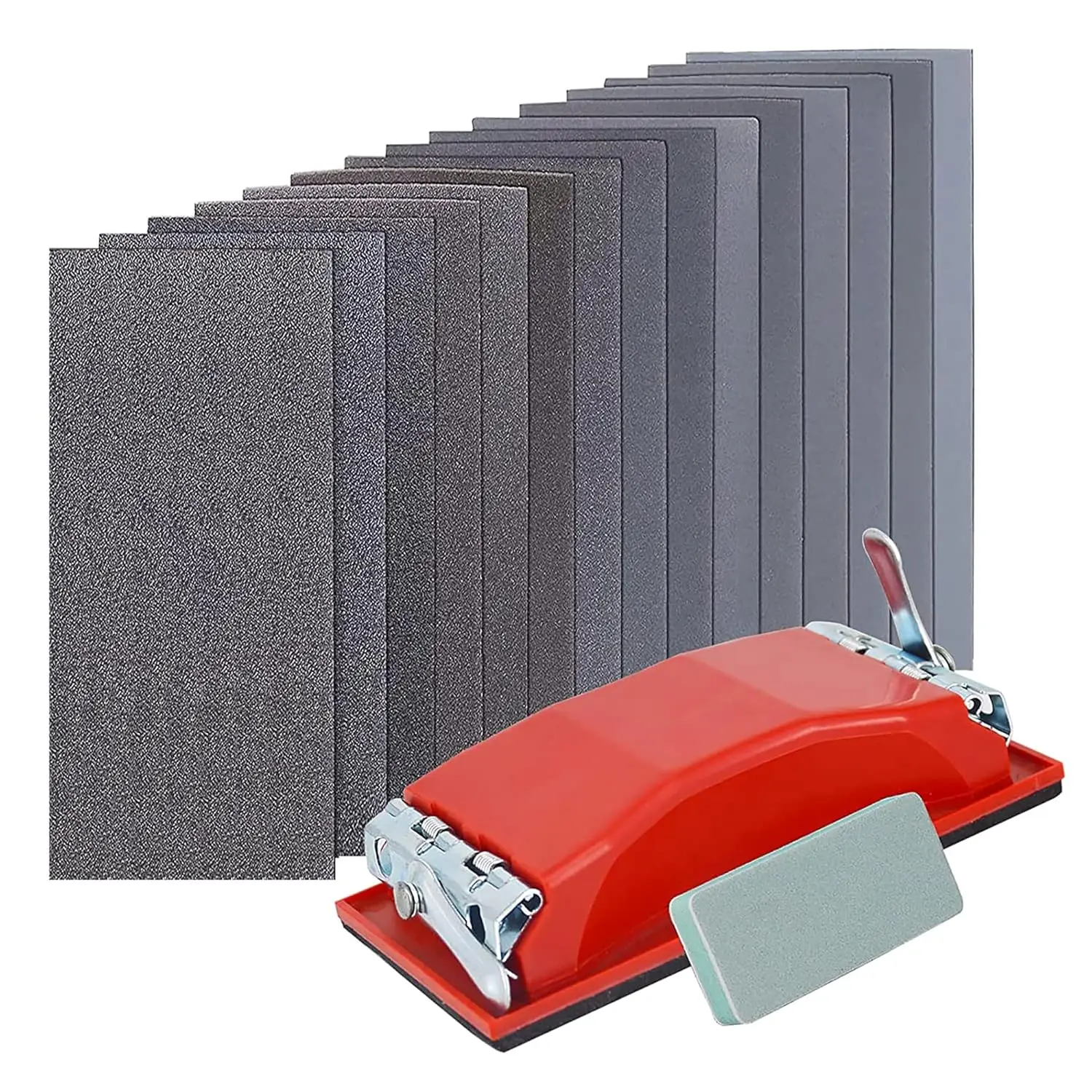 42-Piece Wet & Dry Sandpaper Set, 120 to 3000 Grit with Sanding Block for Wood, Metal, and Automotive Finishing
42-Piece Wet & Dry Sandpaper Set, 120 to 3000 Grit with Sanding Block for Wood, Metal, and Automotive Finishing