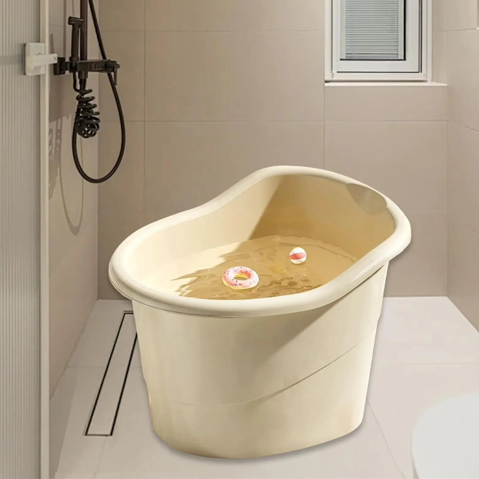 Kids Bath Bucket Bathing Seat Anti Slip Upright Boys and Girls Thickened PP Sitting up Baby Shower Bucket for Ages 5-8 Years Old
Kids Bath Bucket Bathing Seat Anti Slip Upright Boys and Girls Thickened PP Sitting up Baby Shower Bucket for Ages 5-8 Years Old