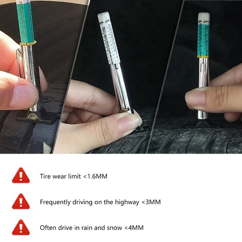 Tire Thread Depth Meter Professional Car Tire Measuring Pen Automotive Tire Depth Gauge Tester 0-32nds/0-25mm
Tire Thread Depth Meter Professional Car Tire Measuring Pen Automotive Tire Depth Gauge Tester 0-32nds/0-25mm