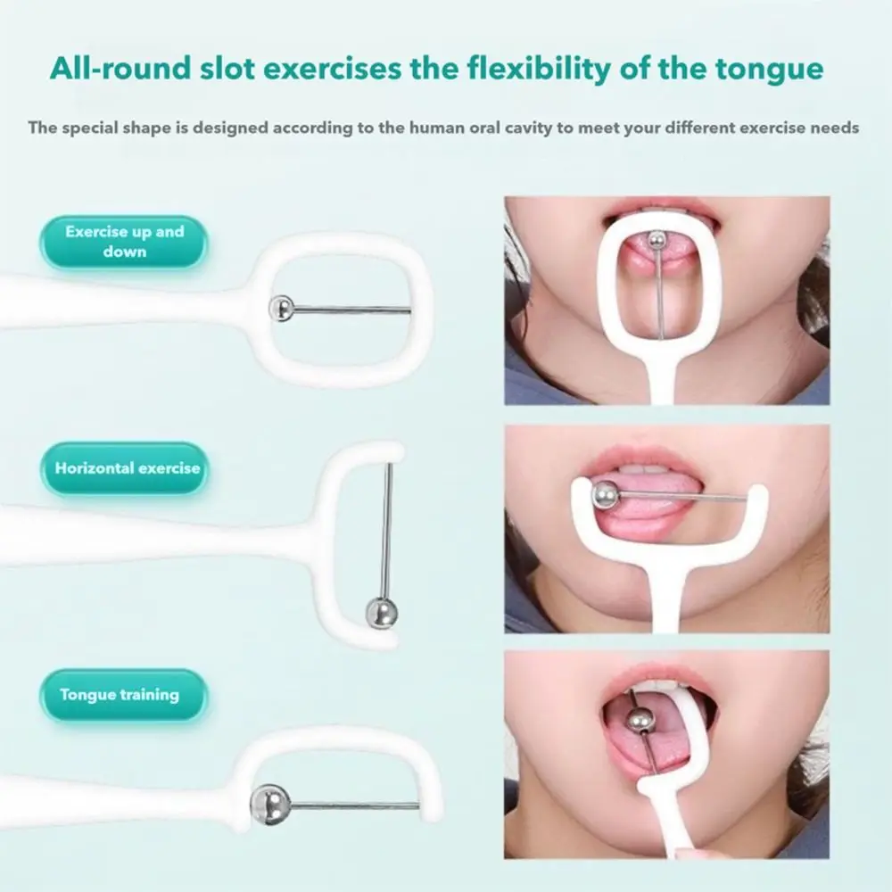Mouth Exercise Oral Muscle Trainer Lateralization Elevation Tongue Tip Exercise Talk Tool Flexibility Stability
Mouth Exercise Oral Muscle Trainer Lateralization Elevation Tongue Tip Exercise Talk Tool Flexibility Stability