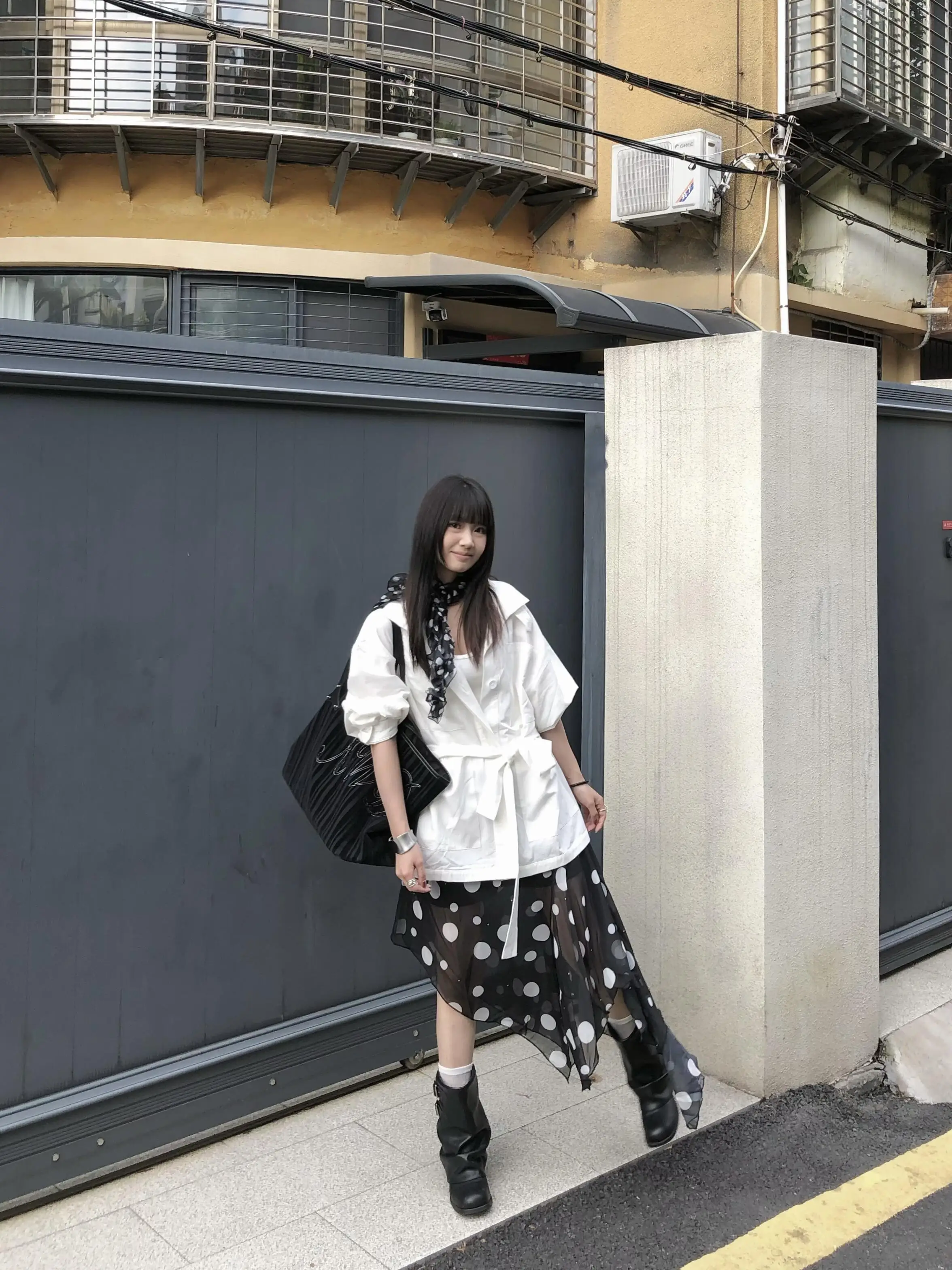 American Style Half-length Skirt with Slit High-waist Polka Dot Print Casual City Commute Summer New Arrival Slimming Women's...
American Style Half-length Skirt with Slit High-waist Polka Dot Print Casual City Commute Summer New Arrival Slimming Women's...