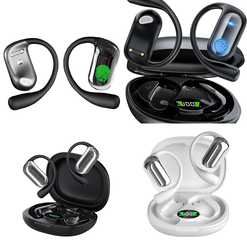 UYUXIO OWS AI Language Translator Wireless Earphone with 144 Online Languages for iPhone Android Real Time Translation Earbuds