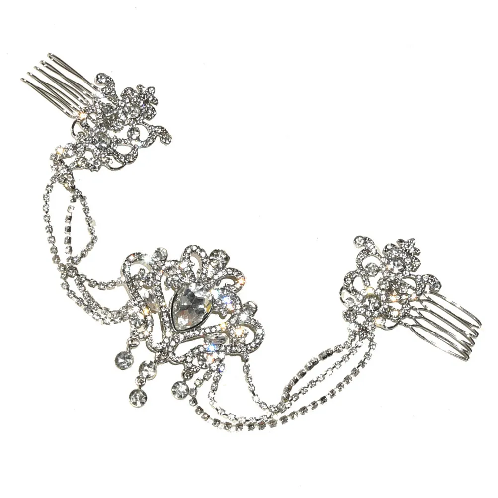 Premium Rhinestone Hair Comb for Women Bridal Wedding Headdress Elegant Chain Design Handmade Hair Jewelry Party Evening Special
Premium Rhinestone Hair Comb for Women Bridal Wedding Headdress Elegant Chain Design Handmade Hair Jewelry Party Evening Special