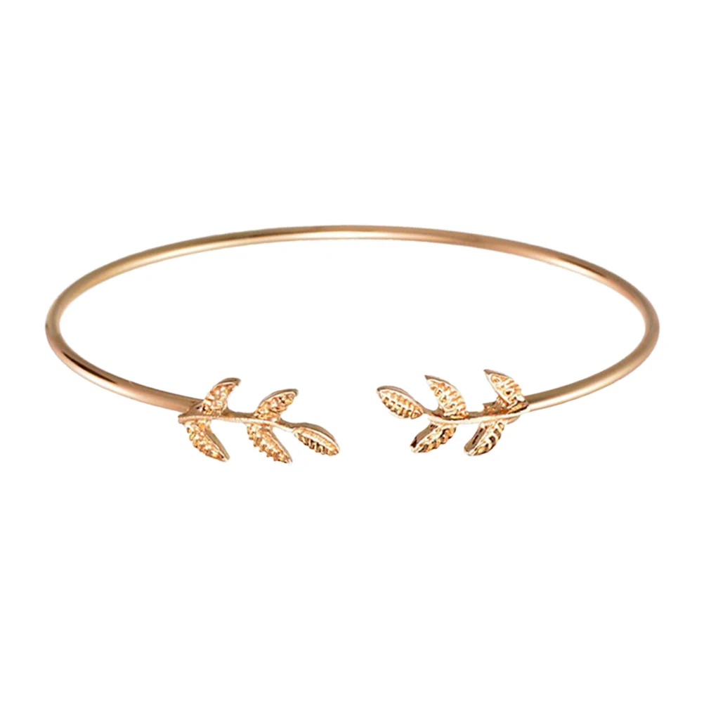 Leaf Bangle Cuff Bracelets for Women Stylish Open Design European Jewelry Gifts Holiday Accessories
Leaf Bangle Cuff Bracelets for Women Stylish Open Design European Jewelry Gifts Holiday Accessories
