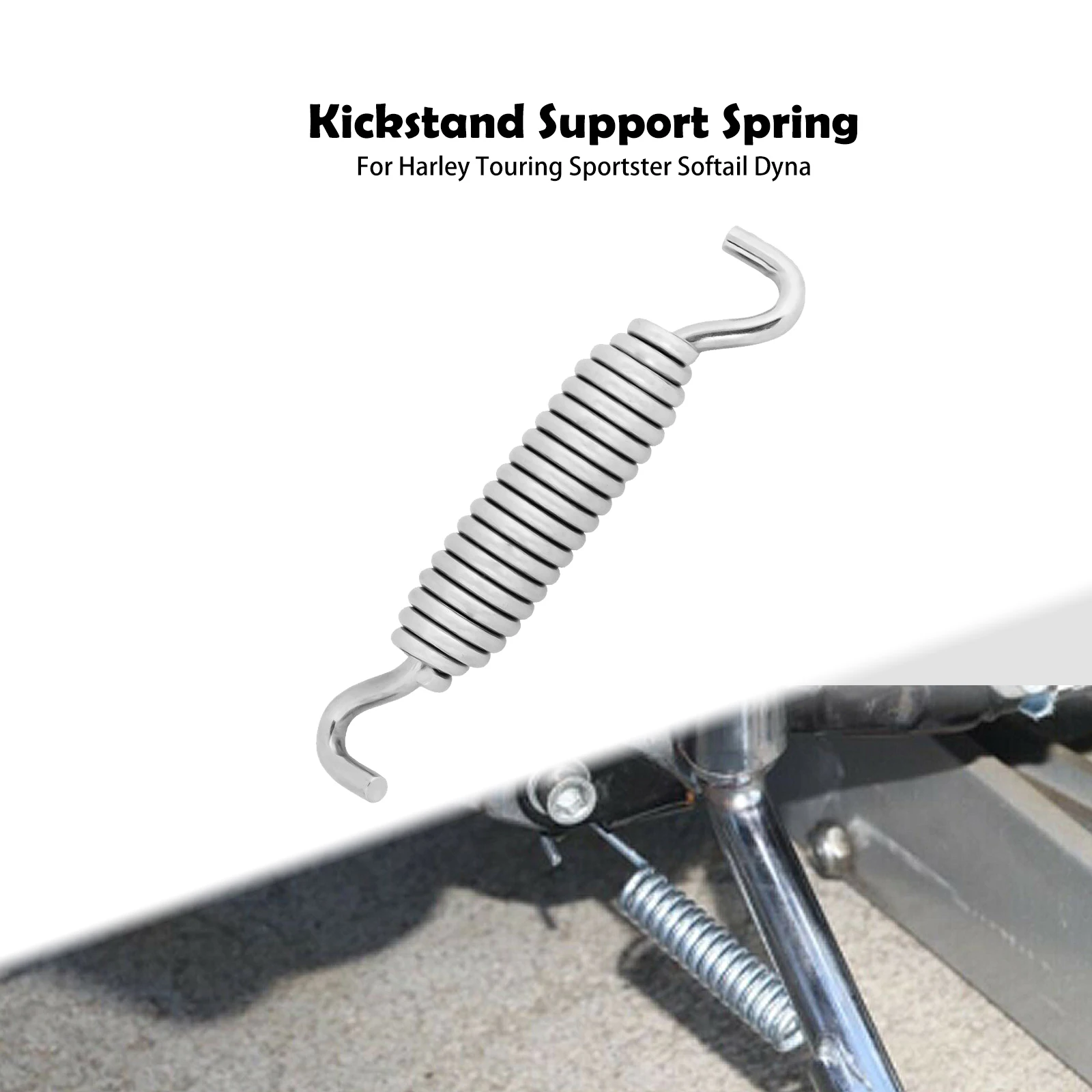 Motorcycle Kickstand Stand Support Spring For Harley Touring Road King FLHT Sportster XL Softail Fat Boy Slim Dyna Chrome Spring
Motorcycle Kickstand Stand Support Spring For Harley Touring Road King FLHT Sportster XL Softail Fat Boy Slim Dyna Chrome Spring