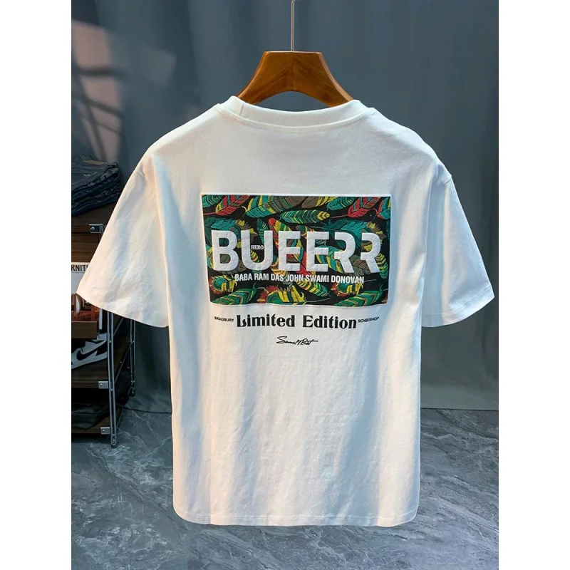 Summer New Versatile Heavyweight Men'S Letter Printed T-Shirt Trendy Casual Round Neck Breathable Quick Drying Short Sleeved
Summer New Versatile Heavyweight Men'S Letter Printed T-Shirt Trendy Casual Round Neck Breathable Quick Drying Short Sleeved