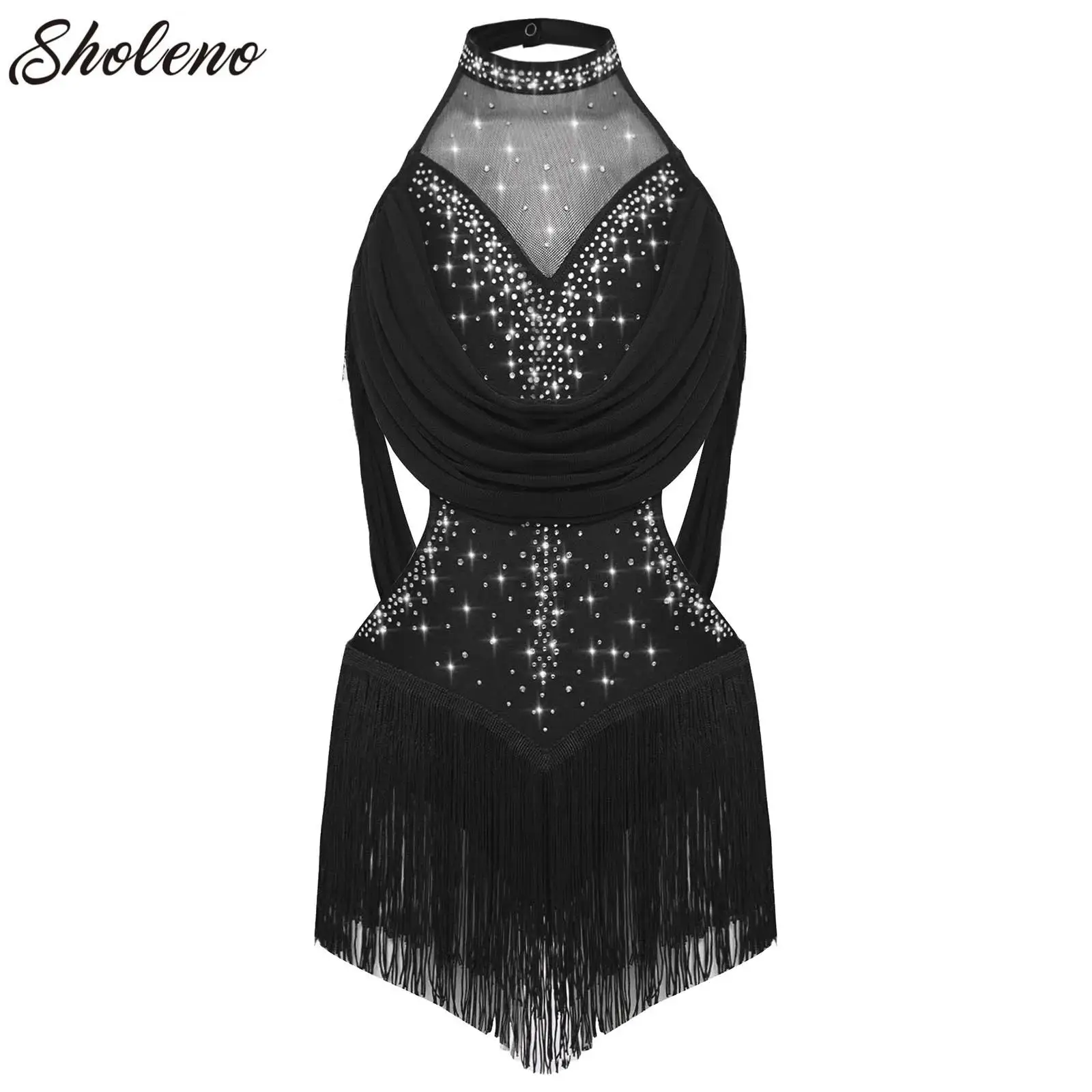 Child Girls Glittery Rhinestones Latin Tassel Leotard Cha-cha Samba Salsa Dance Dress Ballroom Tango Competition Clothes Costume
Child Girls Glittery Rhinestones Latin Tassel Leotard Cha-cha Samba Salsa Dance Dress Ballroom Tango Competition Clothes Costume