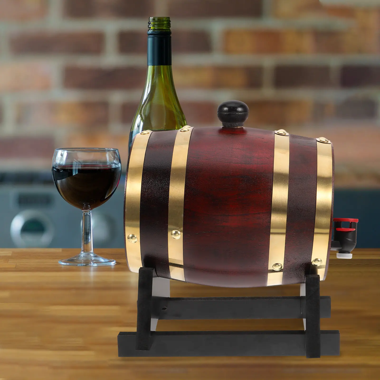 1Set Wood Wine Barrel 1L Multipurpose Wine Aging Barrel Beer Dispenser Wooden Bar Decor Wooden Beverage Bucket
1Set Wood Wine Barrel 1L Multipurpose Wine Aging Barrel Beer Dispenser Wooden Bar Decor Wooden Beverage Bucket