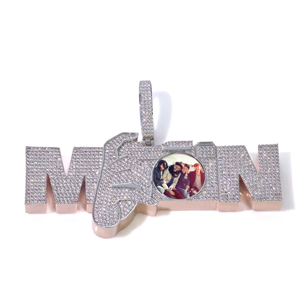 Custom Photo Pendant Necklace Shiny Cubic Zirconia Hip-hop Accessory Personalized Commemorative Jewelry
Custom Photo Pendant Necklace Shiny Cubic Zirconia Hip-hop Accessory Personalized Commemorative Jewelry