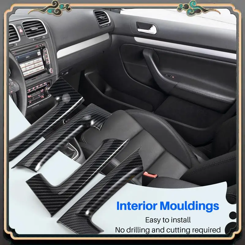 M45K-4Pcs Car Stickers ABS Carbon Fiber Grain Interior Door Armrest Decoration Cover For Golf 6 MK6 2009-2013
M45K-4Pcs Car Stickers ABS Carbon Fiber Grain Interior Door Armrest Decoration Cover For Golf 6 MK6 2009-2013