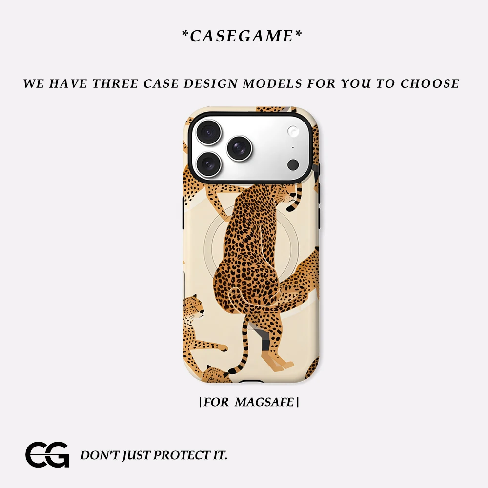 Casegame Matte Bumper for Magsafe Case for IPhone 17 16 15 14 Plus 13 Pro Max Shockproof Hard PC Minimal Beige Leopard Cover
Casegame Matte Bumper for Magsafe Case for IPhone 17 16 15 14 Plus 13 Pro Max Shockproof Hard PC Minimal Beige Leopard Cover