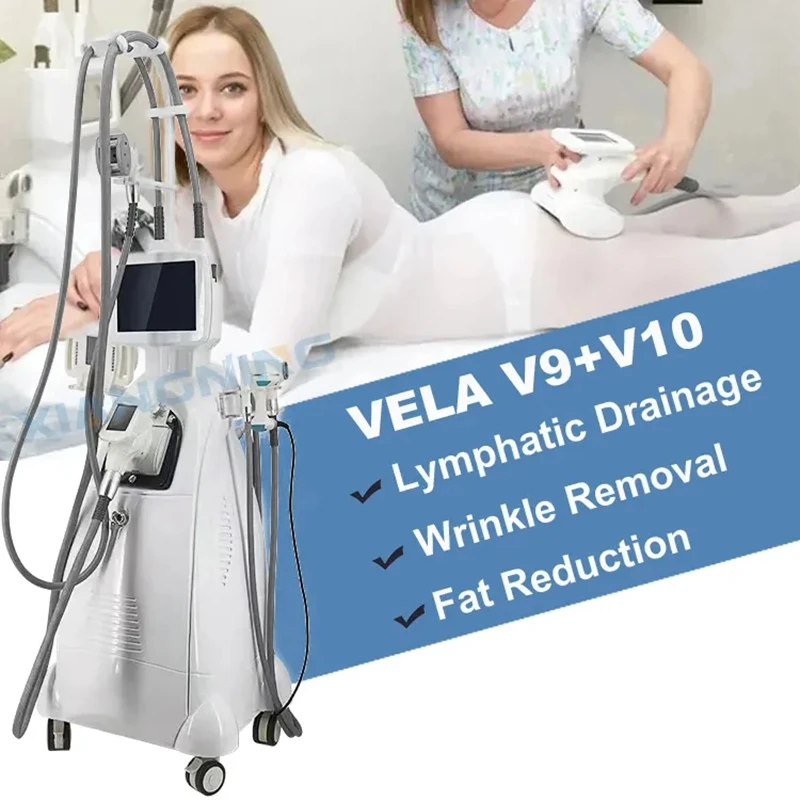 Factory Price 6-in-1 Vela V10 V9 Roller Fat Removal and Digestion Machine Vacuum Cavitation Shaping and Slimming Salon Machine
Factory Price 6-in-1 Vela V10 V9 Roller Fat Removal and Digestion Machine Vacuum Cavitation Shaping and Slimming Salon Machine